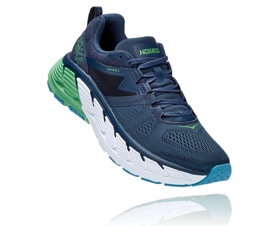 Hoka One One Gaviota 2 Férfi Gyalogló Cipő Sötétkék Kék [CNHMW-4780]